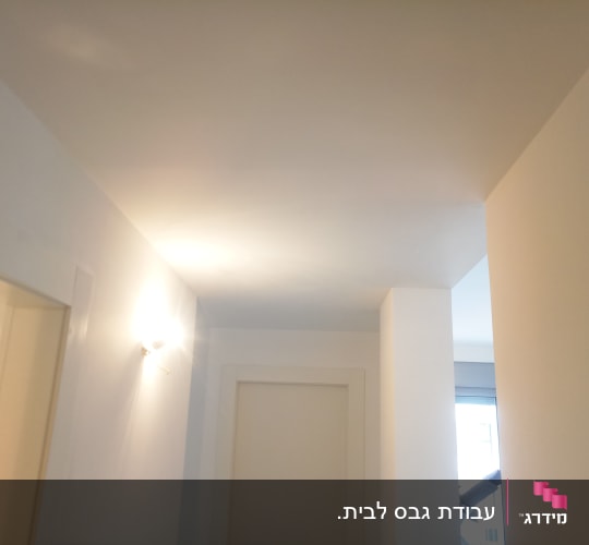 קירות ותקרה חלקים עם תאורה רכה